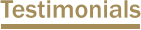 Testimonials